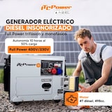 thumbnail of DG7800SE-T Generador Eléctrico Diésel 7,9 kVA (400) / 6 kW (230) ITCPower Insonorizado Full Power