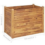 thumbnail of vidaXL Garten-Hochbeet 110 x 60 x 84 cm Massivholz Akazie
