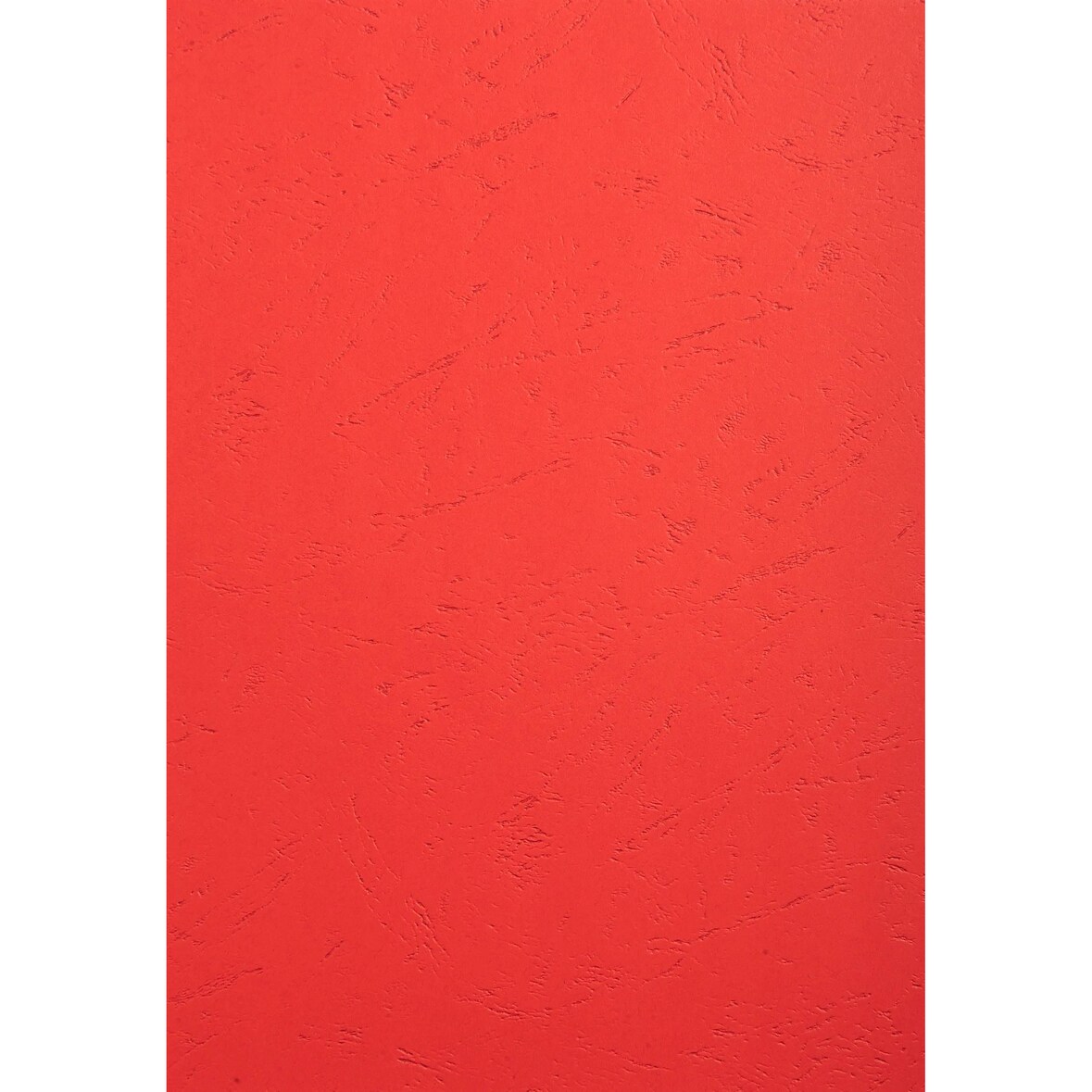 Exacompta 2782C 100er Packung Einbanddeckel, Evercover 270g/qm, Lederprägung, für DIN A4 Format - Rot
