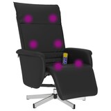thumbnail of vidaXL Massagesessel mit Fußteil Schwarz Kunstleder