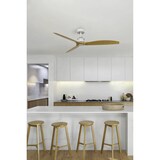 thumbnail of JUST FAN M Ventilador DC branco/madeira clara