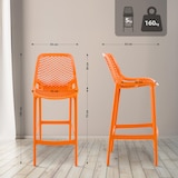 thumbnail of Tabouret de Bar Extérieur Air Orange