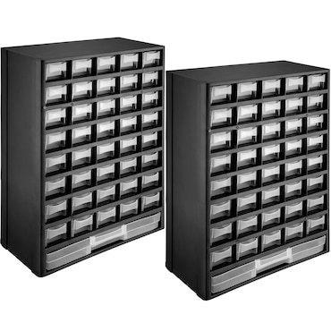 tectake 2 x módulo classificador para peças pequenas  Preto/Branco