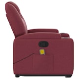 thumbnail of vidaXL Massagesessel mit Aufstehhilfe Weinrot Stoff