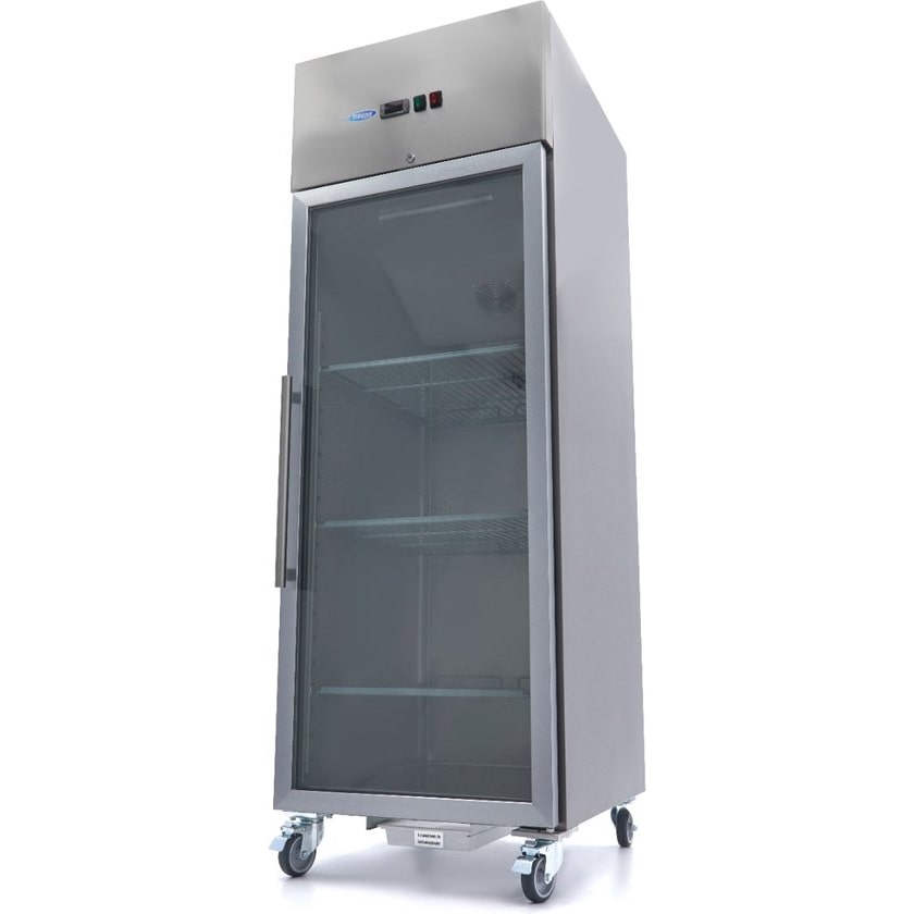 Gefrierschrank 600L - 3 verstellbare Etagen - Glastür - GN 2/1 -. Maxima