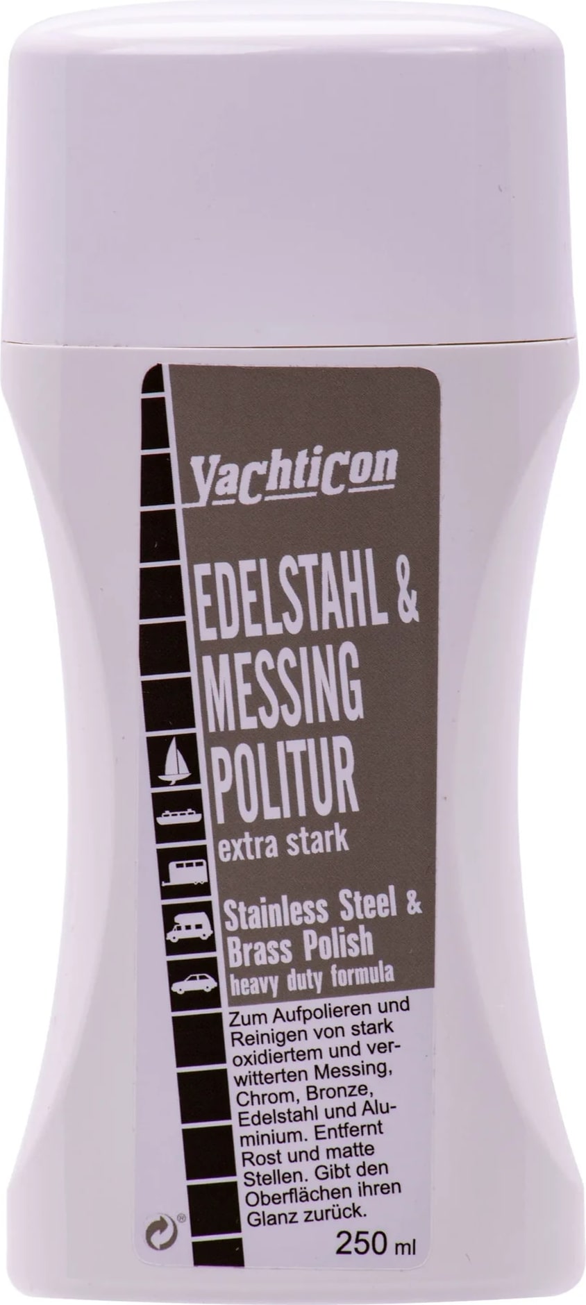 YACHTICON Edelstahl + Messing Politur 250 ml extra stark