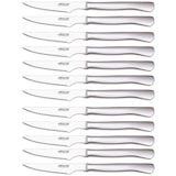 thumbnail of Arcos Cuchillos Chuleteros Monoblock, Hoja Serrada de Acero Inoxidable, de 110 mm, Juego de 12, Color plata