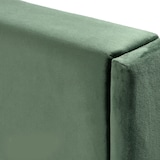 thumbnail of Merax Polsterbett Einzelbett 90x200 aus Samt & Holz & Metall mit Lattenrost & Kopfteil für Schlafzimmer Grün