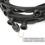 thumbnail of ILLU Party Biergarten Außenlichterkette 20m schwarz 20x E27 Fassung