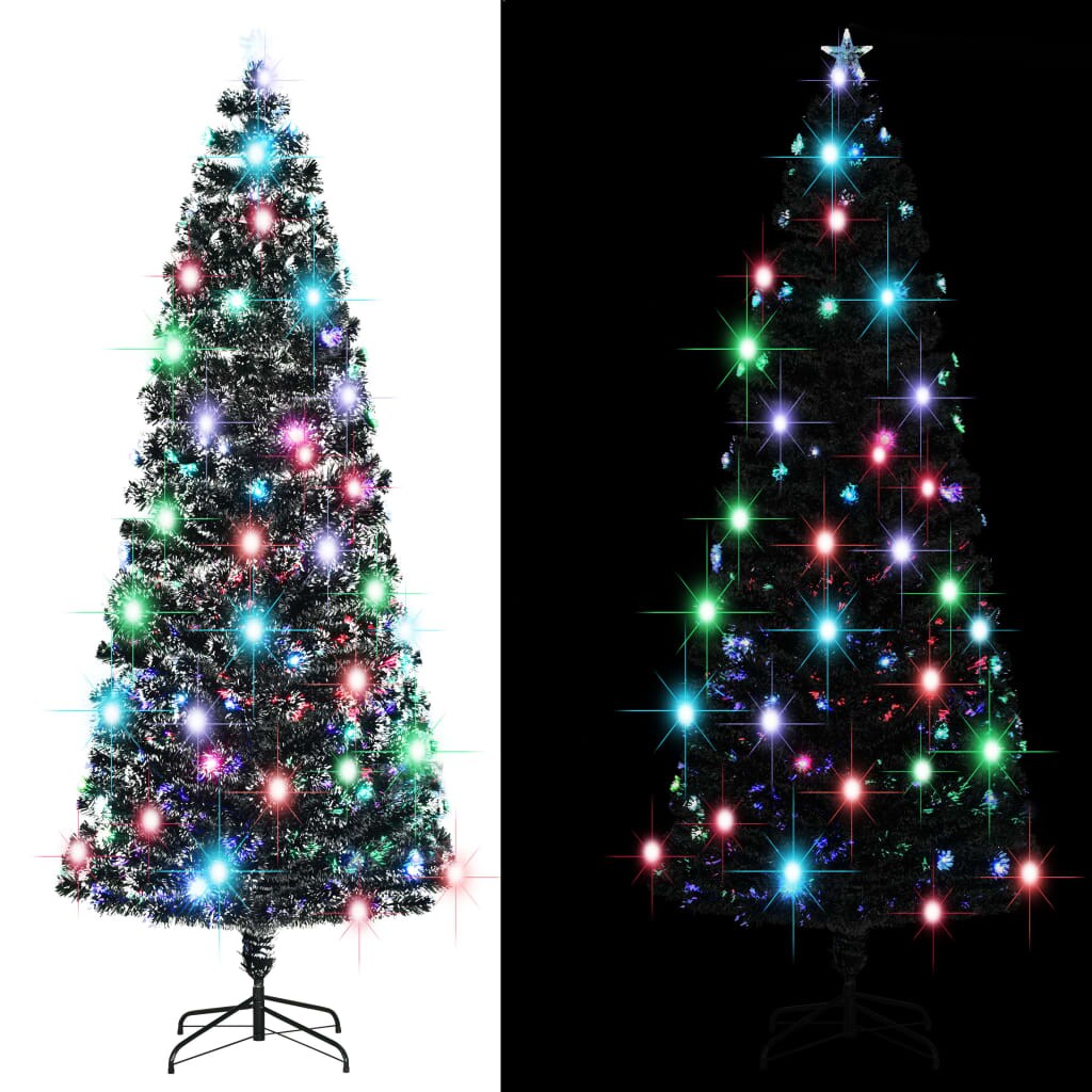 Künstlicher Weihnachtsbaum mit Ständer/LED 240 cm Fiberoptik