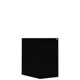 thumbnail of Lüllmann® Hängeregistraturschrank, 2 Schubladen einbahnig, 705 x 400 x 620 mm, tiefschwarz