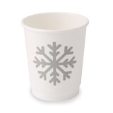 thumbnail of BIOZOYG 500 Stück Trinkbecher Einwegbecher, Pappbecher, 200ml / 8oz, Winterdesign mit Schneeflocken, doppelwandig für heiße Getränke, kompostierbar