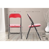 thumbnail of Chaise pliable Felix Rouge / Noir