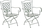 thumbnail of Set van 2 tuinstoelen Adara antiek/groen