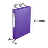 thumbnail of Exacompta - Réf. 16015H - 10 boites de classement Cartobox Dos 60mm Carte lustrée - A4 - Violet