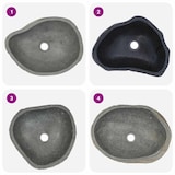 thumbnail of vidaXL Waschbecken Flussstein Oval (37-46)x(29-36) cm