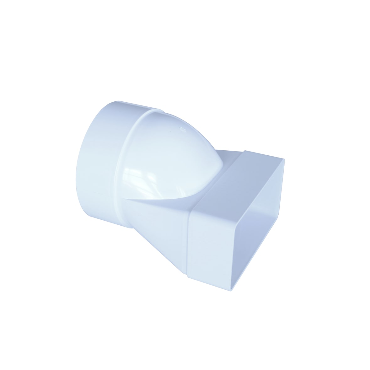 Rohradapter Flach - Rund Luftkanal Flat PVC 60-120 100 mm