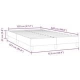 thumbnail of vidaXL Boxspringbett ohne Matratze Dunkelblau 120x220 cm Samt