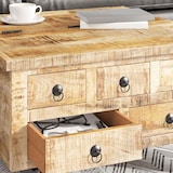 thumbnail of Table basse Bois de manguier brut 70 x 70 x 40 cm Modèle Atlas Focus Plus