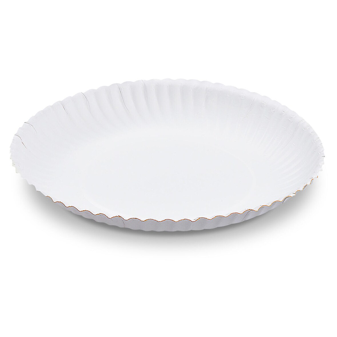 50x BIONATURE Pappteller aus Frischfaser rund O24cm fettdicht weiß