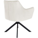 thumbnail of Esszimmerstuhl Swing Samtbezug creme/schwarz
