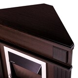 thumbnail of Camino Elettrico da Pavimento ad Angolo 100x100x50 cm Effetto Fiamma 2000W Marina & Galileo Silver