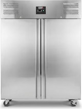 thumbnail of Romux® Gefrierschrank mit 2 Tür 134 cm mit Umluftkühlung | Gastro Gefrierschrank aus Edelstahl mit 1200 L Kapazität - 6 Einlegeböden und 400 W