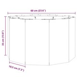 thumbnail of vidaXL Pflanzkübel Anthrazit 60 x 60 x 35 cm Stahl