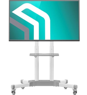 ONKRON Soporte TV Blanco con Altura Regulable para pantallas de 32 a 65