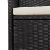thumbnail of vidaXL 11-tlg. Garten-Essgruppe mit Kissen Schwarz Poly Rattan