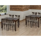 thumbnail of METRO PROFESSIONAL Cadeira de restaurante Lyra, conjunto de 2, madeira de faia, castanho nogueira