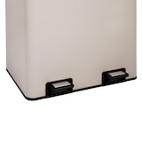 thumbnail of SVITA TMH2X30 Vuilnisbak 60L Afvalscheidingssysteem 2 Vakken 2x30L Softclose-deksel Pedaal Verbergbaar Kunststof Binnenemmer Taupe