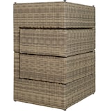 thumbnail of tectake Conjunto de salón de ratán con estructura de aluminio San Domino  Natural