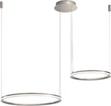 thumbnail of EDGE Doppel-LED-Hängeleuchter 99W Titangrau Perenz