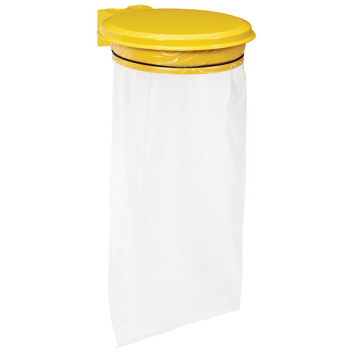 ROSSIGNOL Support sac mural 110L avec couvercle COLLECMUR jaune