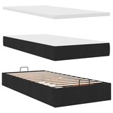 thumbnail of vidaXL Ottoman-Bett mit Matratze & LEDs Schwarz 90x200 cm Stoff