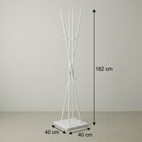 thumbnail of Appendiabiti Moderno Ferro Salvaspazio Attaccapanni Terra 40x40x182 cm - Nero