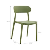 thumbnail of METRO PROFESSIONAL Chaise de terrasse BANDOL, plastique, empilable, vert olive