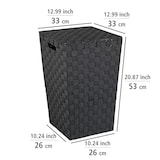 thumbnail of WENKO Wäschetruhe Mod. Adria Square Schwarz