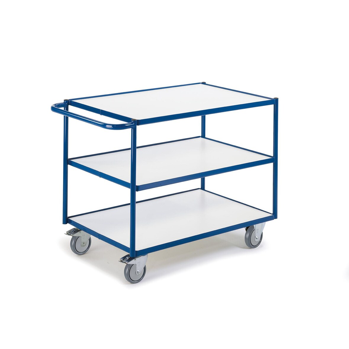 Rollcart Tischwagen ESD  08-7434ESD, Ladefläche: 990x590mm, Tragkraft 300 kg, blau