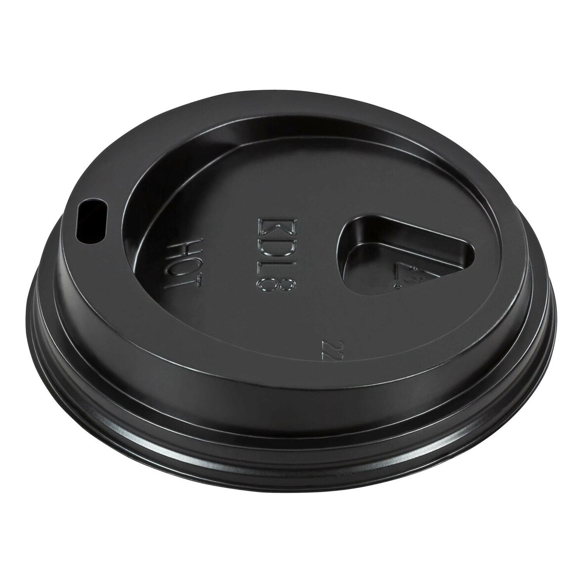 75x Domdeckel schwarz für Pappbecher - "Coffee to go" - 200ml mit 80mm O