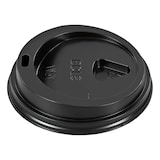 thumbnail of 75x Domdeckel schwarz für Pappbecher - "Coffee to go" - 200ml mit 80mm O