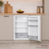 thumbnail of homeX CB1291E Einbaukühlschrank ohne Gefrierfach, 88cm Nische - 129 Liter, Schlepptürtechnik, LED-Beleuchtung, 37 dB