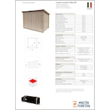 thumbnail of Caseta de Jardín Adosada Bh16 Eureka 218x130 de Madera de abeto natural 16 mm con puerta doble, techo y suelo OSB3, montaje