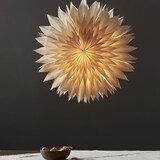 thumbnail of Papierstern Eisblume Weihnachtsstern Faltstern 50cm Dekostern Leuchtstern beige