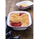 thumbnail of Gastronoble Olympia rechteckige Speiseschale weiß-blau 19 x 28cm