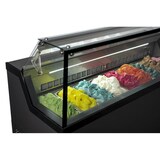 thumbnail of KBS ijsvitrine, 276 liter, 1190x677x1190 mm, met rechte glazen bovenkant.