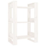 thumbnail of vidaXL Bücherregal/Raumteiler Weiß 60x35x91 cm Massivholz Kiefer