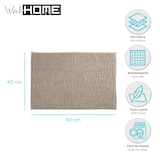 thumbnail of WellHome - Tappeto da bagno in microfibra 40x60 cm colore Marrone Topo - Oruga