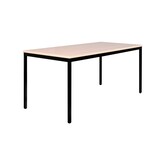 thumbnail of Schreibtisch Computertisch 180 x 80 cm RAL 9005 Schwarz/Ahorn Dekor 331122